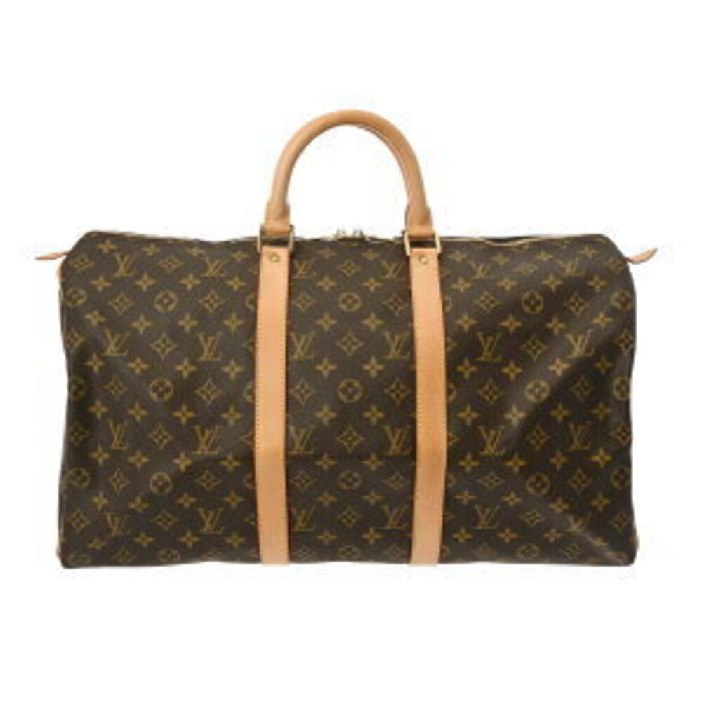 Louis Vuitton Monogram Keepall Brown Canvas Boston Bag